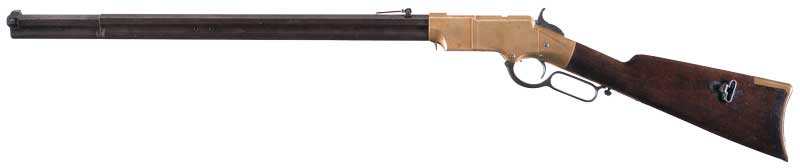 Henry lever action rifle in June gun auction