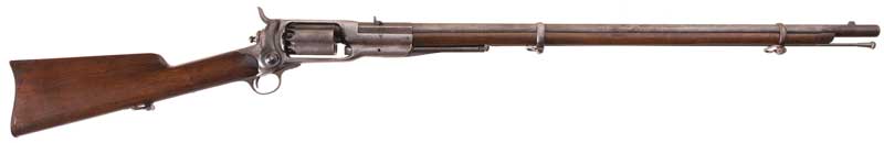 Colt 1855 military revolving rifle in gun auction