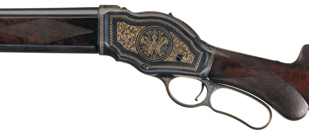 Winchester 1887 shotgun factory engraved