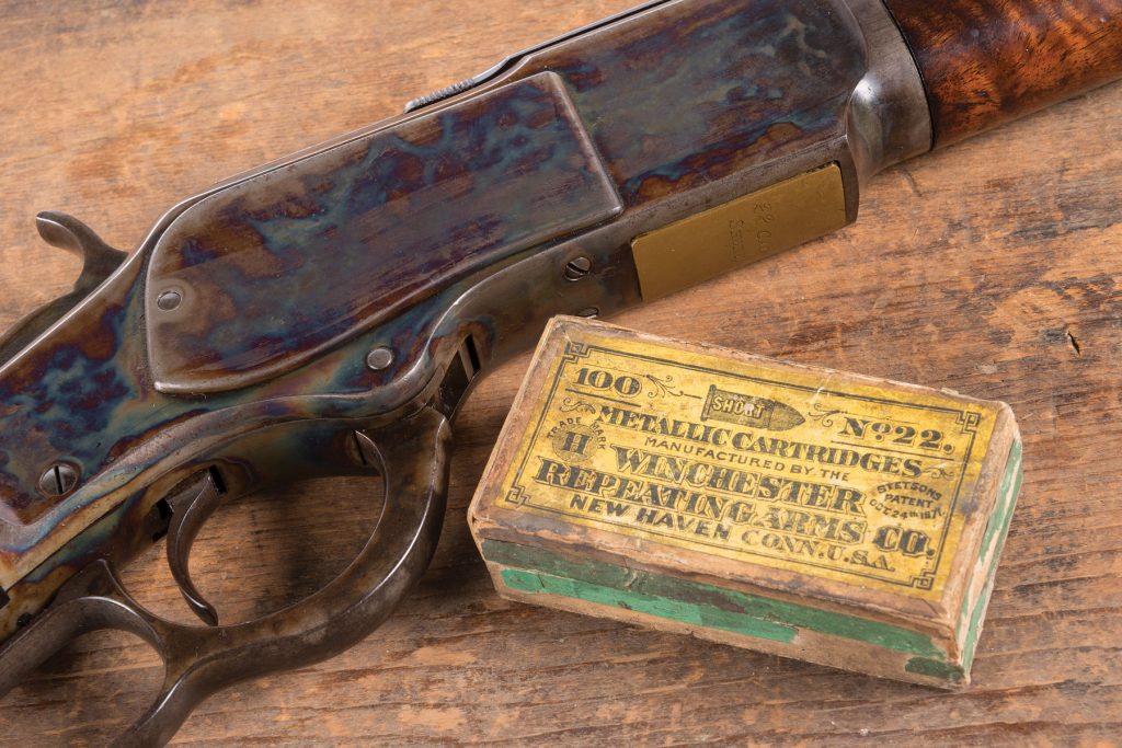 Winchester rifle and rare box of ammo