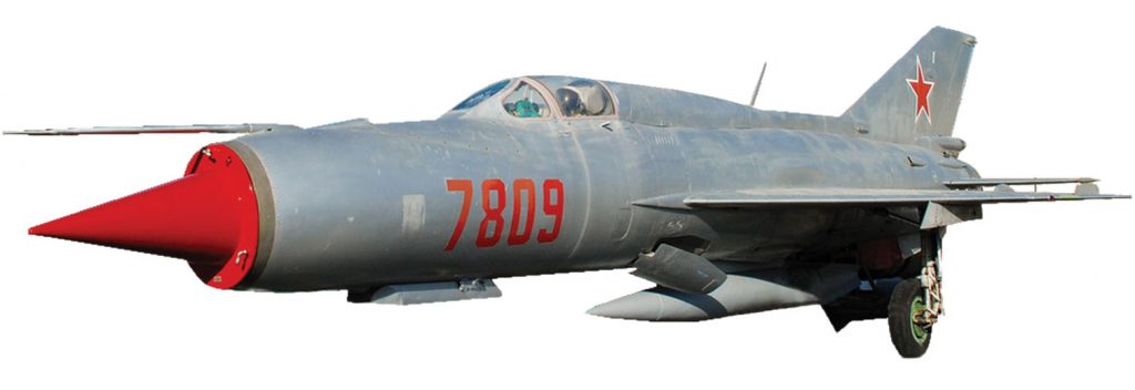 MiG-21 fishbed fighter jet