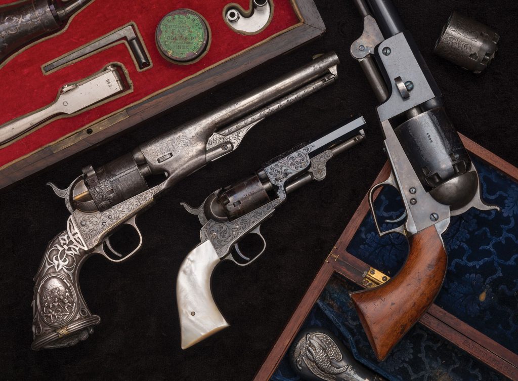 old gun Colt revolvers